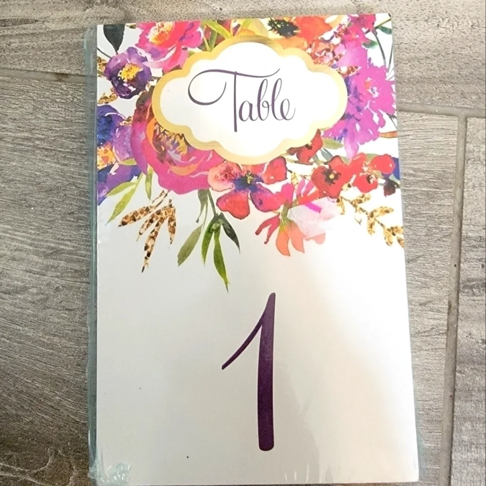 New 25 Table Numbers 4x6